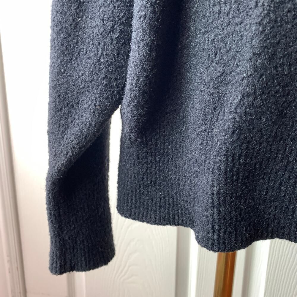 Aritzia Wilfred Free Navy Funnel Neck Tunic Oversized Sweater Size S - Picture 5 of 10